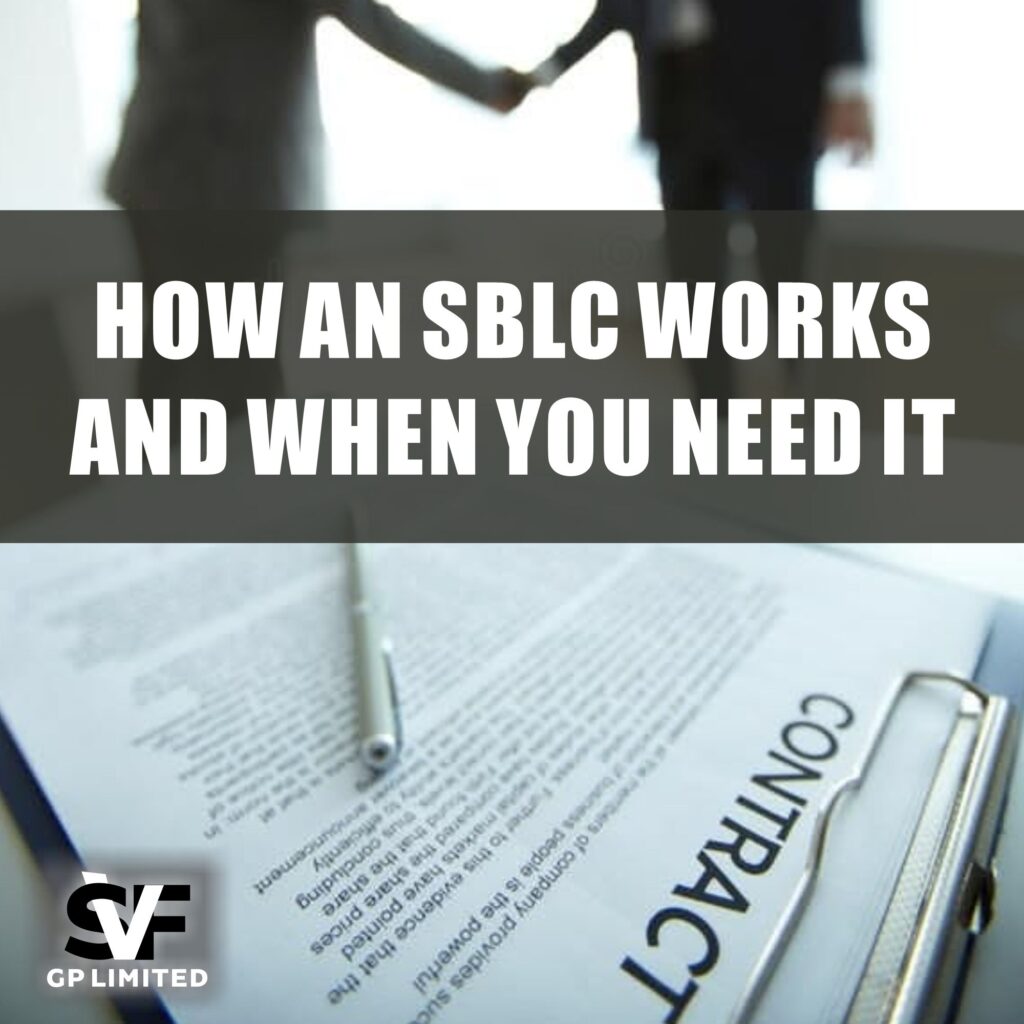 Business contract document and handshake representing how a standby letter of credit works in international trade.