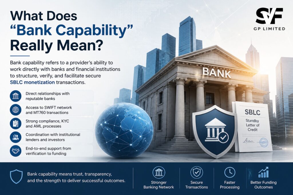 What Does Bank Capability Really Mean in SBLC Monetization? | SVF GP Ltd
